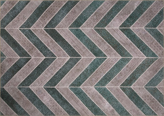 Conceptum Jazz Chenille - Green AL 49 Alfombra 150 x 230 cm, Poliéster Suave y Resistente